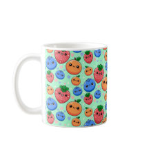 Doce Fruta Verde Laranja Azul Kawaii
