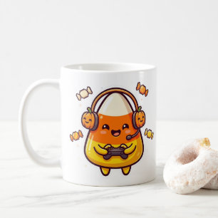 Caneca De Café Doce Gamer de Candy Corn, Jogos de Candy Corn de H