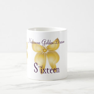 Caneca De Café Doce ideal dourado dezesseis Mug-Cust.