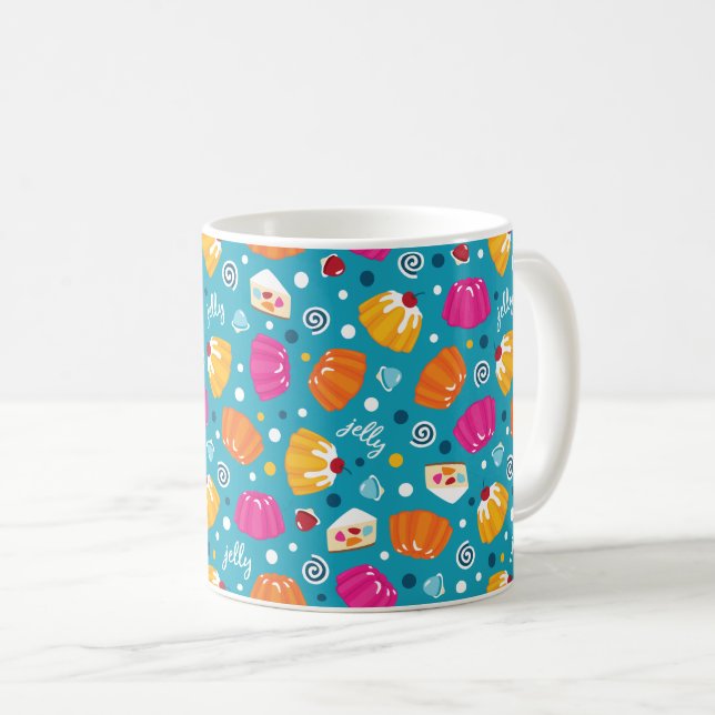 Caneca De Café Doce Jelly Pattern (Frente Esquerda)