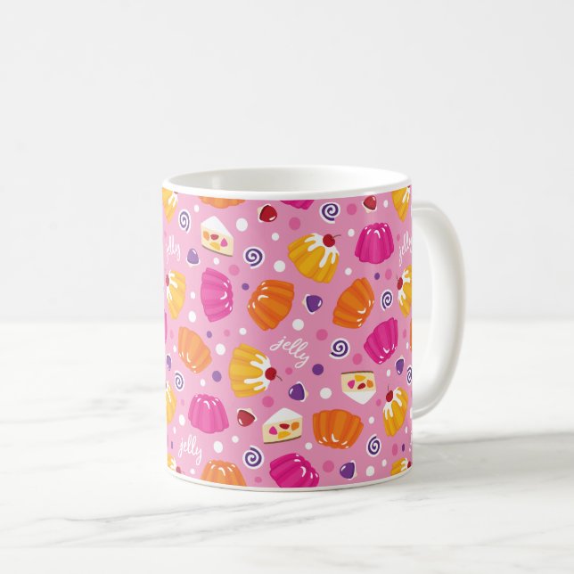 Caneca De Café Doce Jelly Pattern (Frente Esquerda)