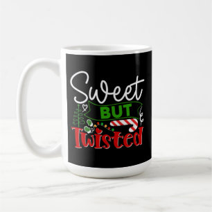 Caneca De Café Doce Mas Torta Piada de Natal Báculo de Açúcar