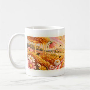 Caneca De Café Doce Menina Mel Doce Prado Sol Taza