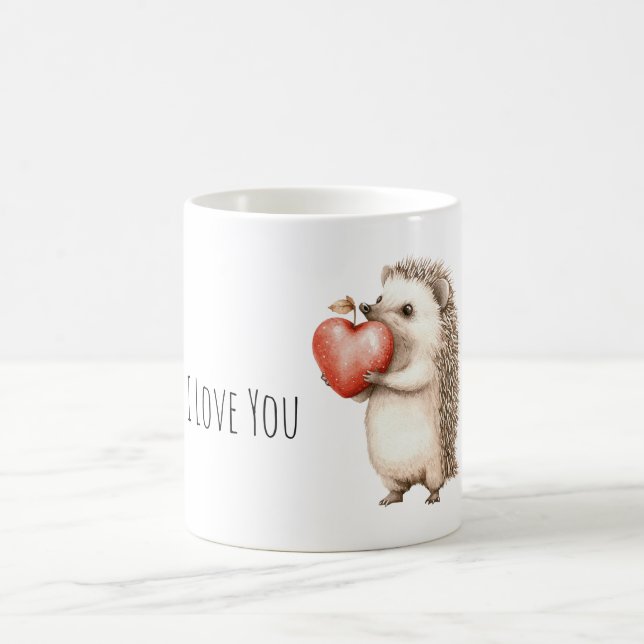Caneca De Café Doce Ouriço Amor Coração (Centro)