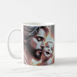 Caneca De Café Doce Padre Bebê Feliz