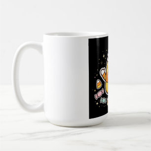 Caneca De Café Doce Personagem de Abóbora de Halloween