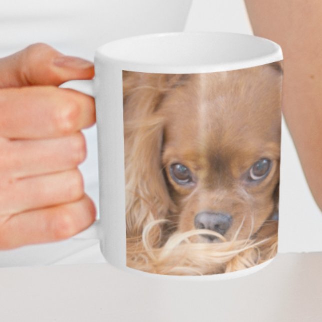 Caneca De Café Doce Ruby Cavalier King Charles Spaniel (Captivating gaze and timeless elegance - this mug exudes charm.)