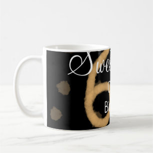 Caneca De Café Doce Sessenta adiciona nome data aniversário polka
