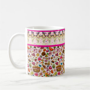 Caneca De Café Doces Confeções de Massa Folhada