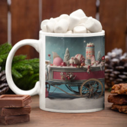 Caneca De Café Doces de Natal Whimsso Cart 2 Mug