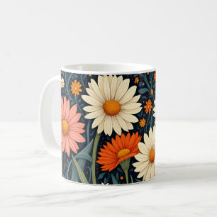 Caneca De Café Doces Disies Pintados