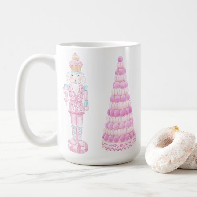 Caneca De Café Doces Pastéis Nutcracker (Com Donut)