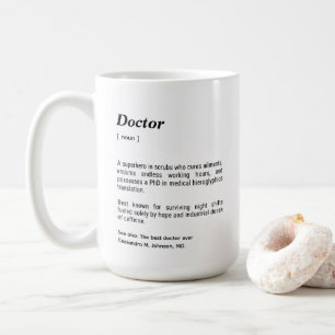 Caneca De Café Doctor Funny Dictionary Definition Custom