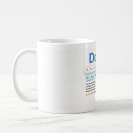 Caneca De Café Doctor Search Style Custom Name Mug – Personalized