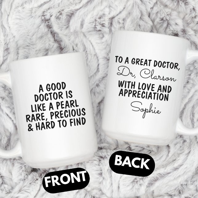 Caneca De Café Doctor Thank you Gift, Custom Doctor  (Criador carregado)