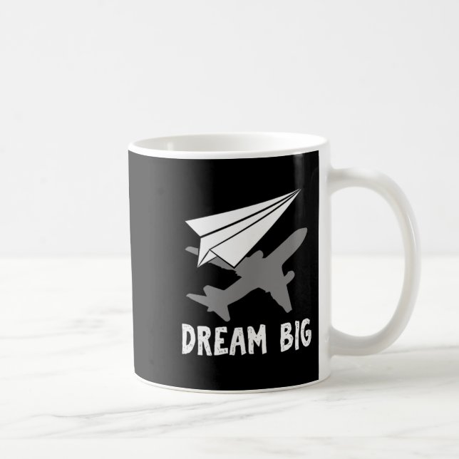 Caneca De Café Documento de Sonho de Engenheiro Aeroespacial Pilo (Direita)