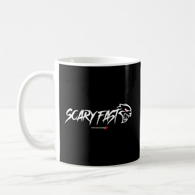 Caneca De Café Dodge Hellcat Scary Fast (Esquerda)