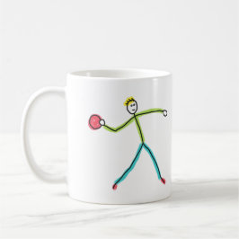 Caneca De Café Dodgeball Stickman