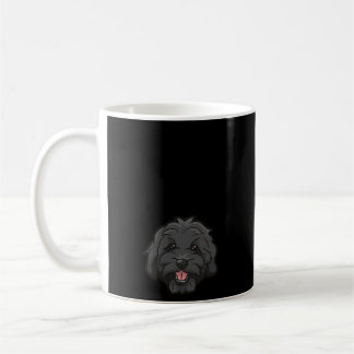 Caneca De Café Dodle Vovó Negra Goldendoodle