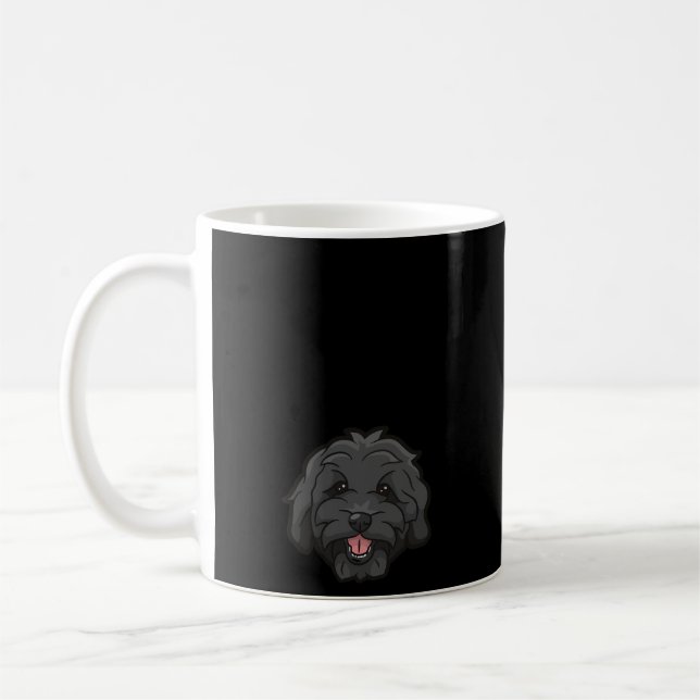 Caneca De Café Dodle Vovó Negra Goldendoodle (Esquerda)