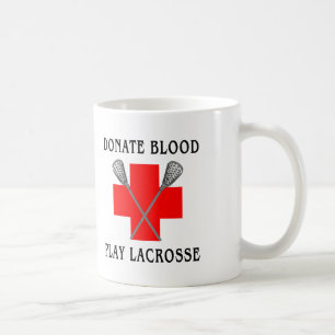 Caneca De Café Doe o presente do Lacrosse do jogo do sangue