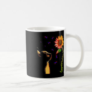 Caneca De Café Doença Cardíaca Congênita Gato Girassol Conscienti