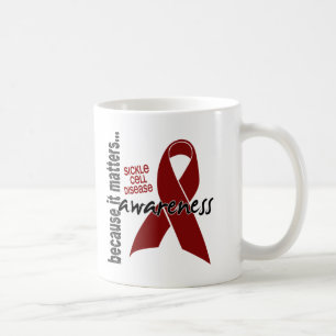 Caneca De Café Doença da célula falciforme da consciência 1