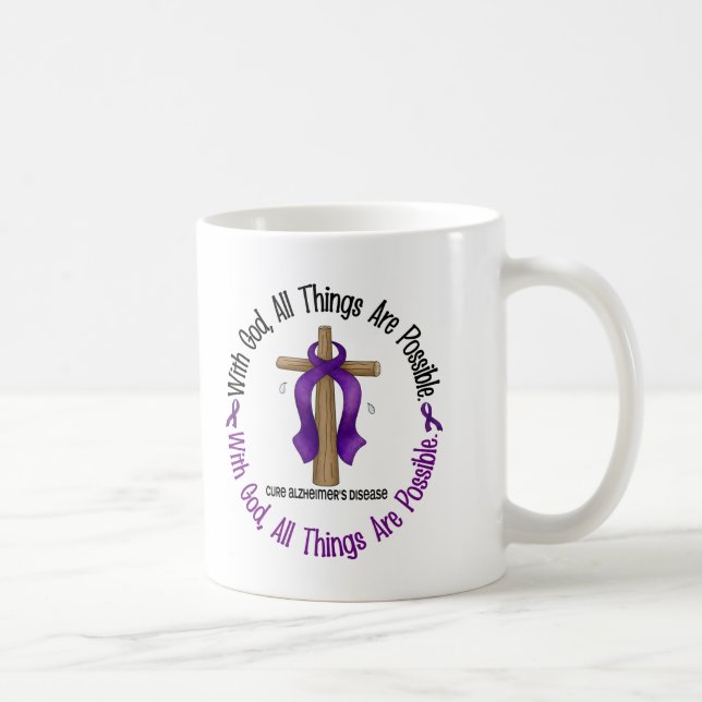 Caneca De Café Doença de Alzheimer COM CRUZ 1 do DEUS (Direita)