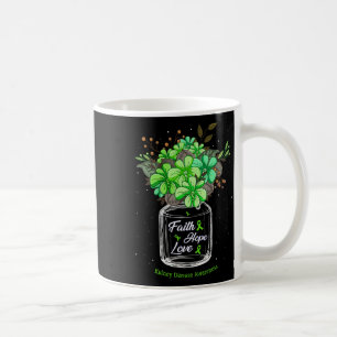 Caneca De Café Doença Fé Ama Esperança Flor Consciência