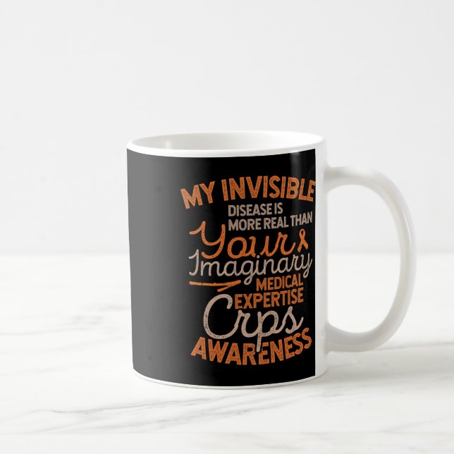 Caneca De Café Doença invisível Sd Sensibilização Para Os Cps (Direita)
