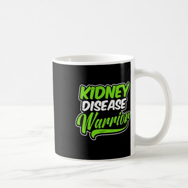 Caneca De Café Doença renal Design Warrior 1 (Direita)