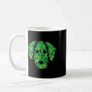 Caneca De Café Doença Renal Saúde Mental Escoliose Fita Alerta