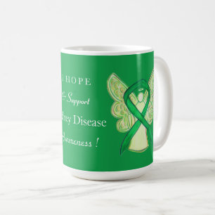 Caneca De Café Doença renal Sensibilização Fita Arte Café Lâmpada