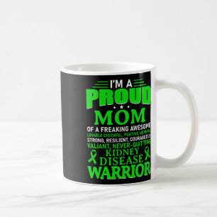 Caneca De Café Doença Renal Sensibilização Sobrevivente Fita Verd