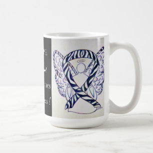 Caneca De Café Doenças Raras Sensibilização Fita Angel Custom Mug