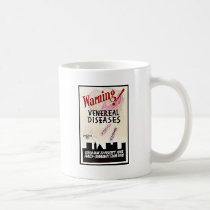 Caneca De Café Doenças venéreos de advertência