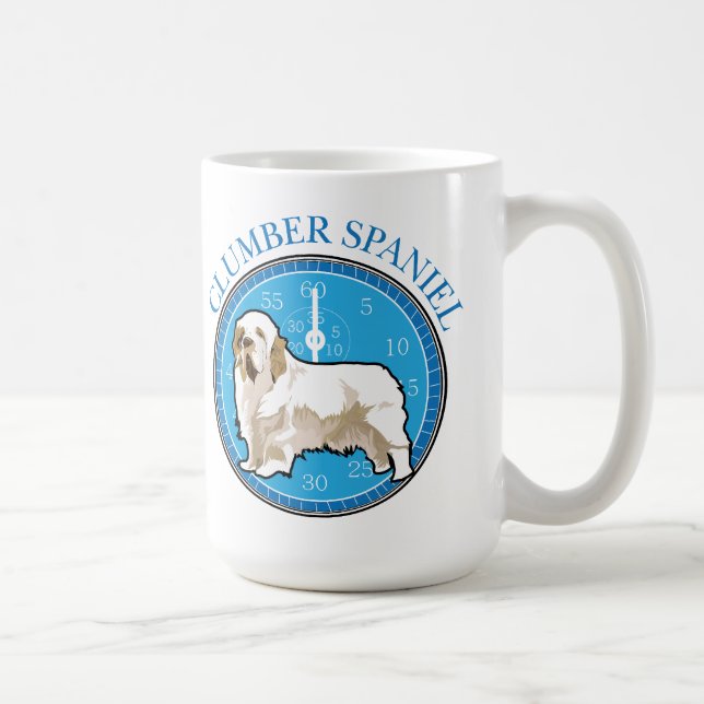 Caneca De Café Dog Clumber Spaniel (Direita)
