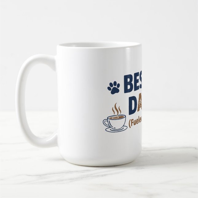 Caneca De Café Dog Dad – Funny Dog Lover Gift (Esquerda)