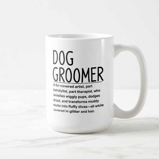 Caneca De Café Dog groomer (Direita)