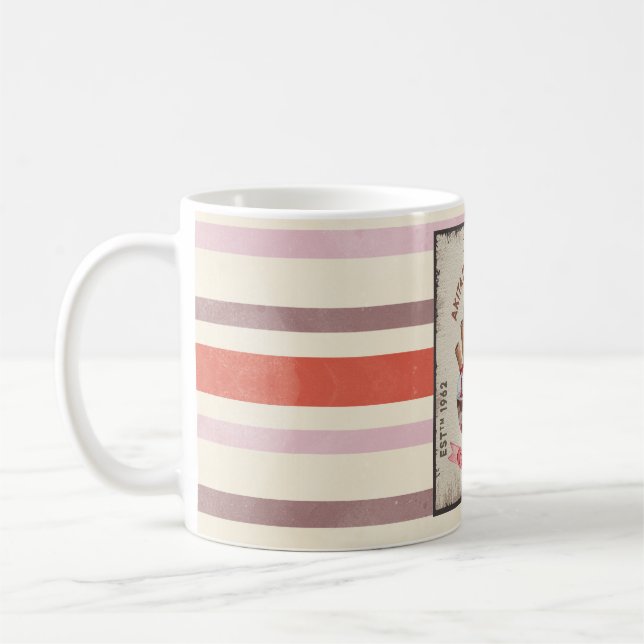Caneca De Café Dog Ice-cream funny Akita Inu long coat (Esquerda)