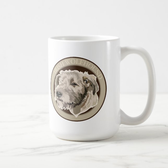 Caneca De Café Dog Irish Wolfhound (Direita)