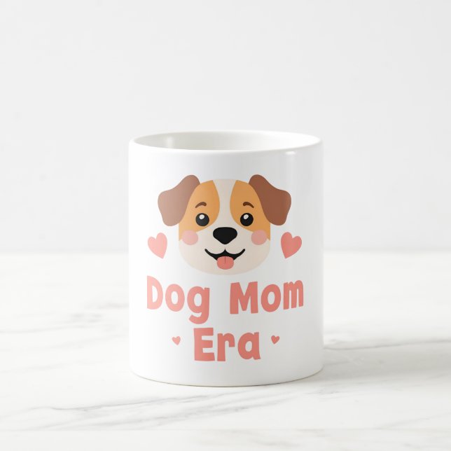 Caneca De Café Dog Mom Era Funny Pet Design (Centro)