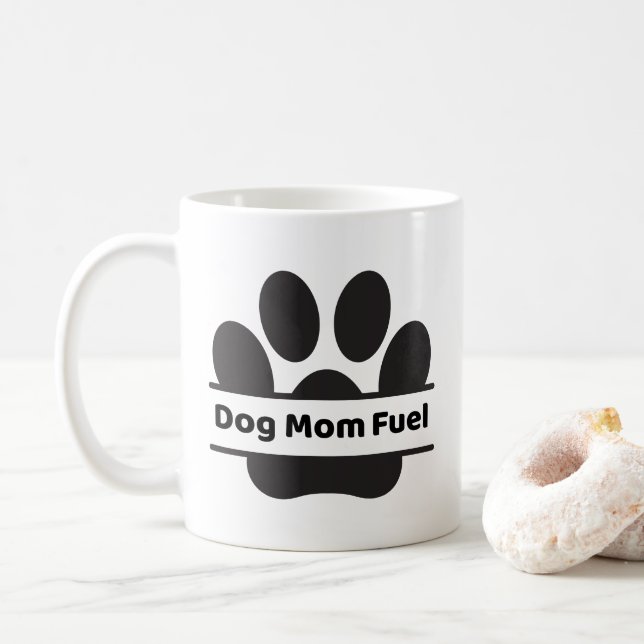 Caneca De Café Dog Mom Fuel Mug (Com Donut)