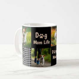 Caneca De Café Dog Mom Mode ON Modern Pet Lover Design