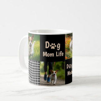 Caneca De Café Dog Mom Mode ON Modern Pet Lover Design