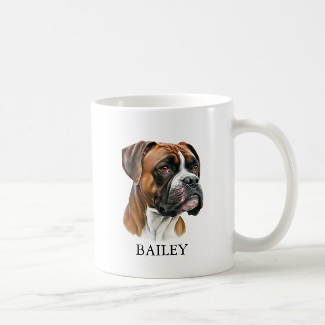 Caneca De Café Dog mom personalized with picture and name Mug (Direita)