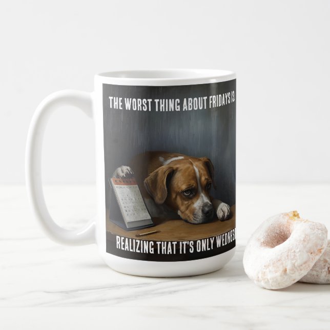 Caneca De Café Dog Mug (Com Donut)