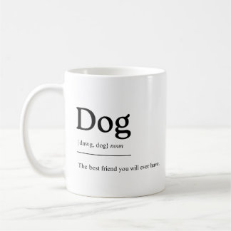 Caneca De Café Dog Mug: Man's Best Friend
