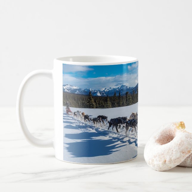 Caneca De Café Dog sled (Com Donut)