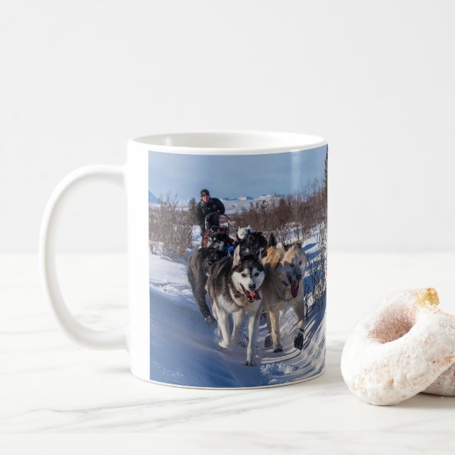 Caneca De Café Dog sled (Com Donut)